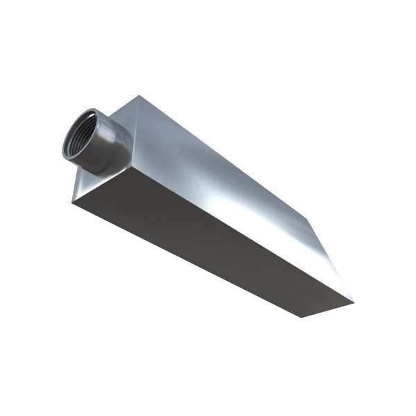 Photo of Stainless Steel Square Wall Scupper - Marquis Gardens