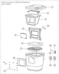Photo of Aquascape Signature Series 1000 Pond Skimmer Replacement Parts - Item 43022  - Marquis Gardens