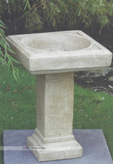 Photo of Square Birdbath - Marquis Gardens