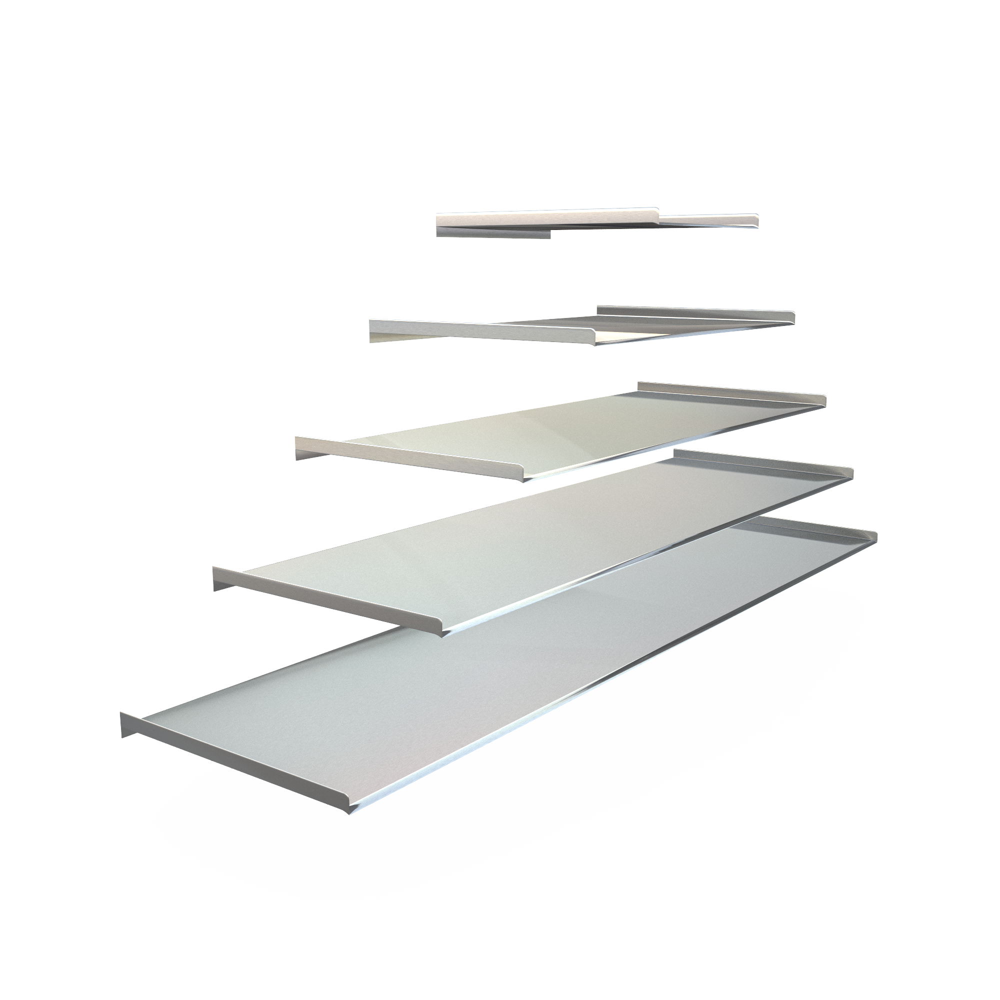 Photo of Spillway Lip - Stainless Steel Spillway Sheer Descents Extensions - Marquis Gardens