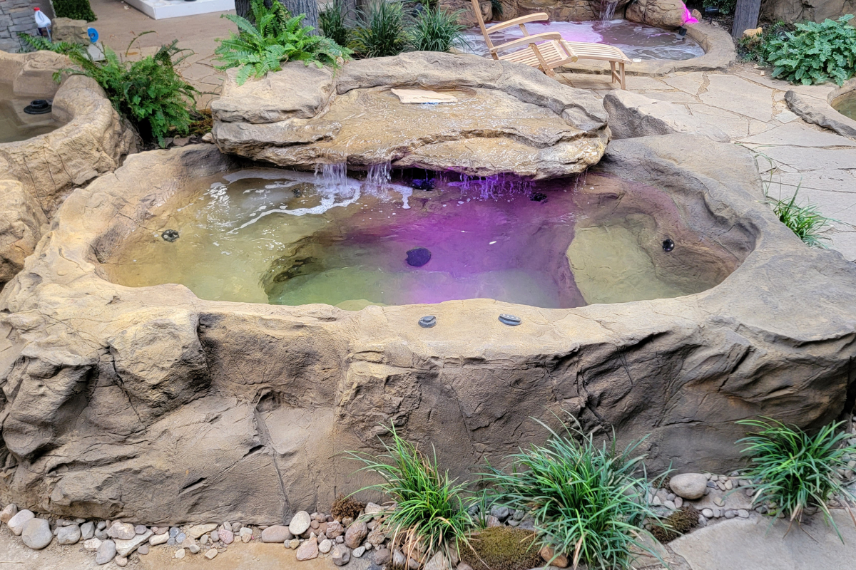 Photo of Universal Rocks Semi In-Ground Spas - Cenote - Marquis Gardens