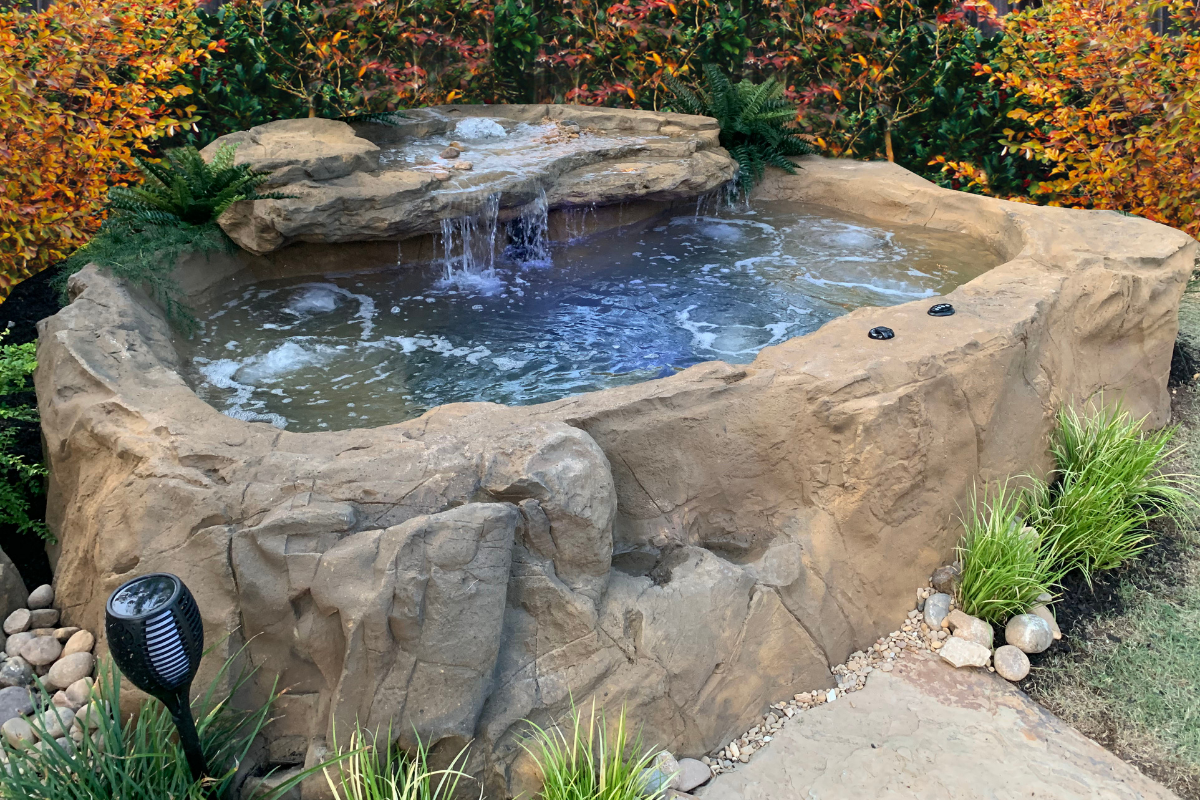Photo of Universal Rocks Semi In-Ground Spas - Cenote - Marquis Gardens