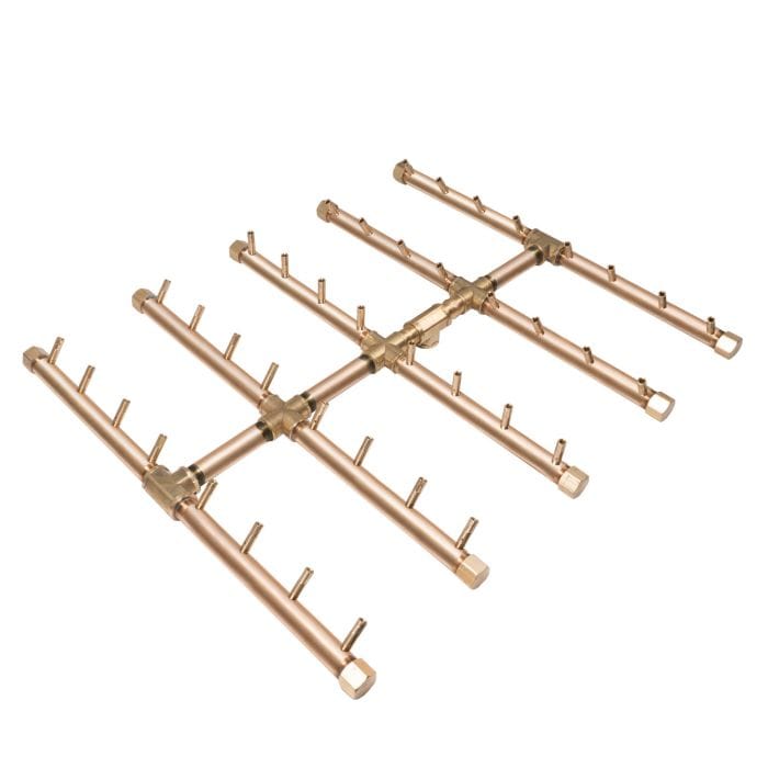 Photo of Square Tree-Style Crossfire Brass Burners - Marquis Gardens