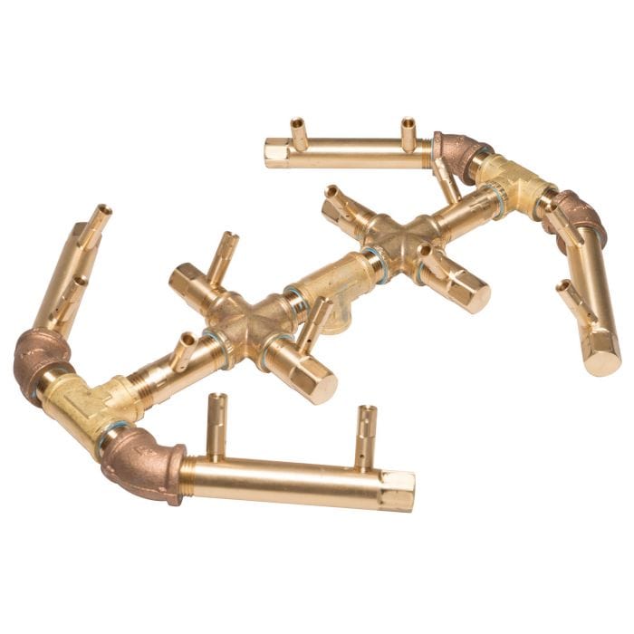 Photo of Octagonal Crossfire Brass Burners - Marquis Gardens