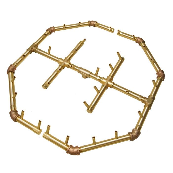 Photo of Octagonal Crossfire Brass Burners - Marquis Gardens