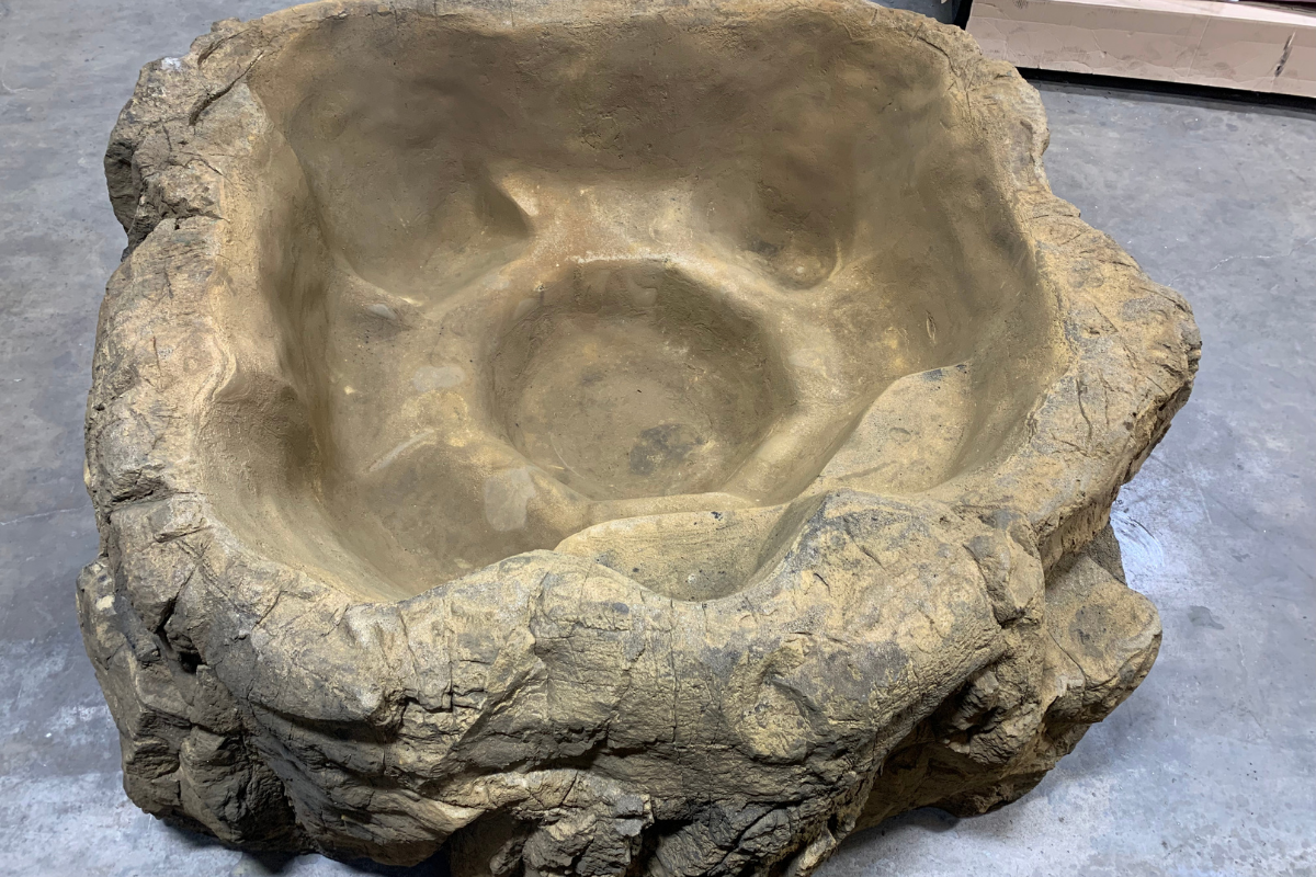 Photo of Universal Rocks Semi In-Ground Spa - Earth - Marquis Gardens