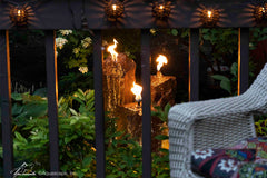 Photo of Aquascape Fire and Water 3-Piece Basalt Torch System  - Marquis Gardens