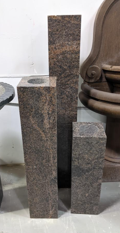 Polished Pink Granite Water Bollards
