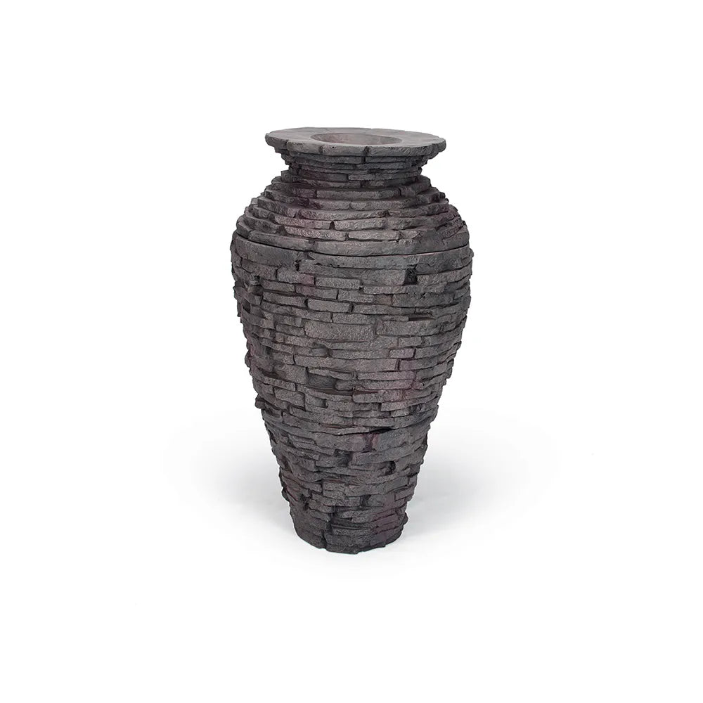Photo of Aquascape Stacked Slate Urns  - Marquis Gardens